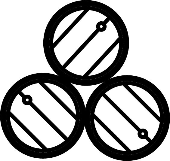 pictogramme représentant des tonneaux 